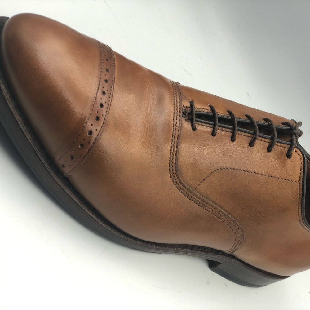 ALDEN for BROOKS BROTHERS 1818 Cap Toe Oxford Sz 11.5 D Walnut Leather Shoe